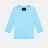 soft tide 3/4 sleeve blue