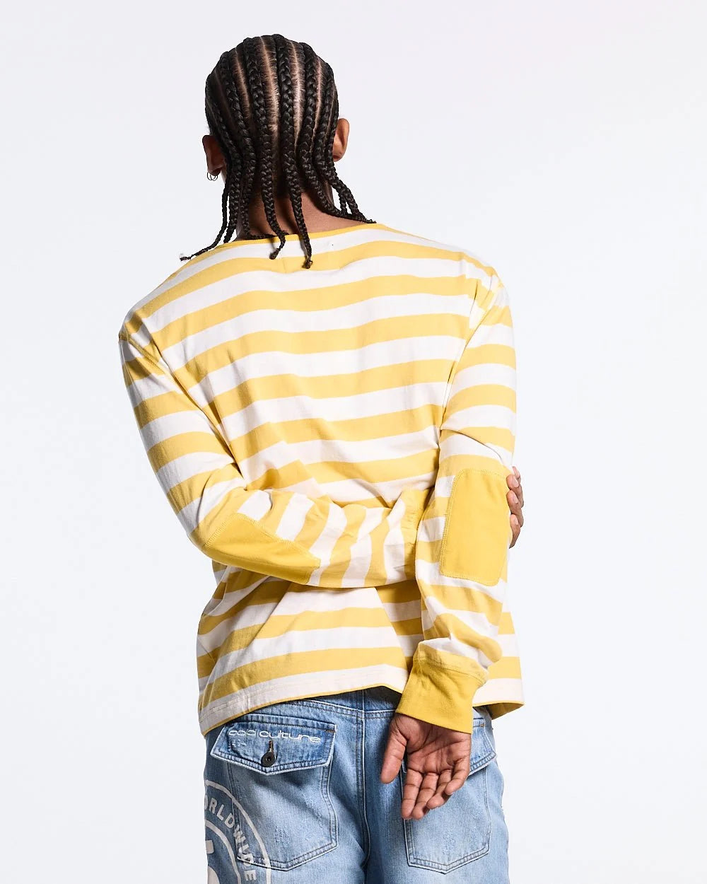 bandline longsleeve yellow & heather grey
