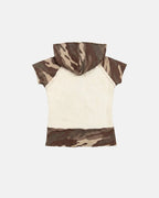 chains camo baby zip tee beige