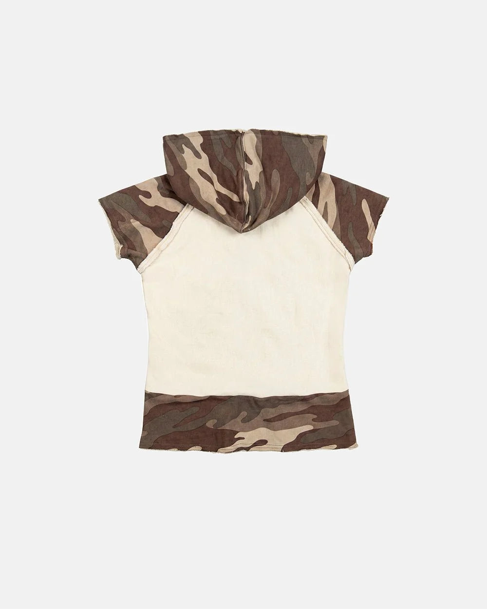 chains camo baby zip tee beige