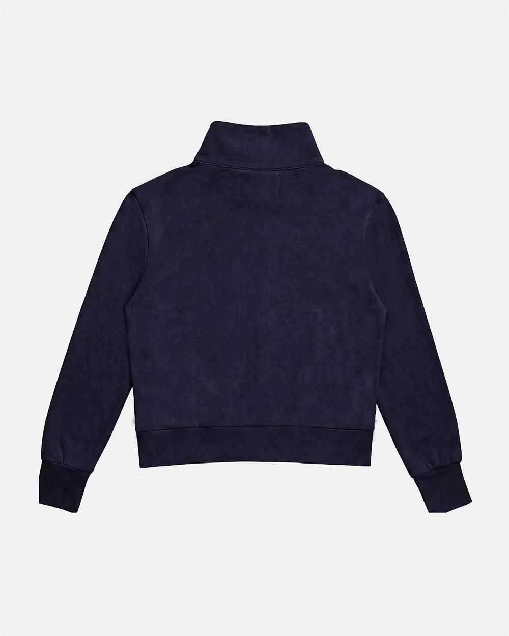 crossed zip hoodie woman navy