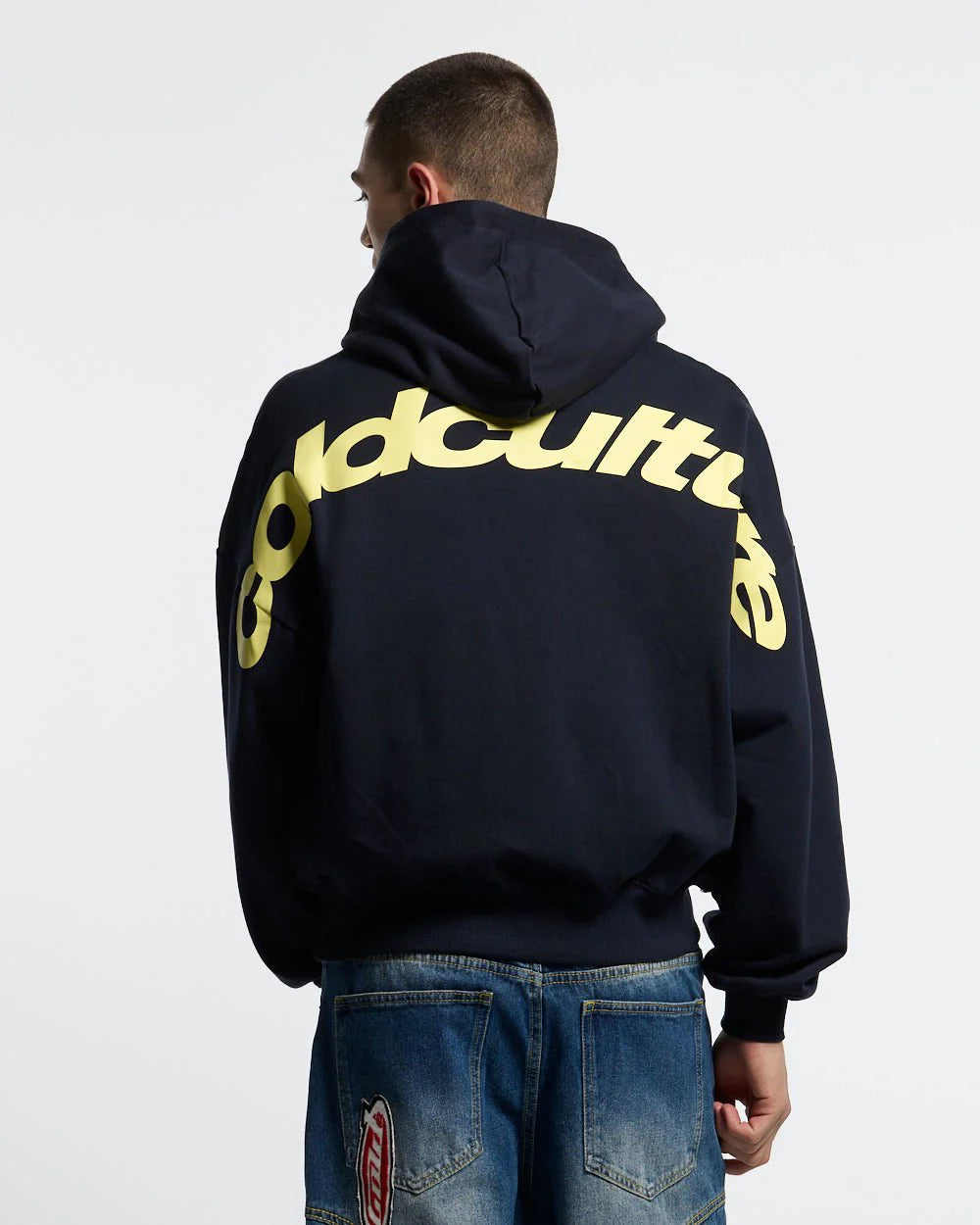 curved hoodie midnight blue
