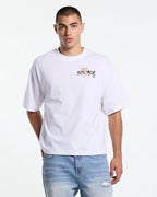 gold parade tee white