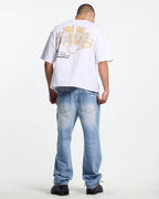 gold parade tee white