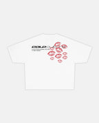 kiss in the astros tee white