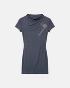 postal baby tee grey