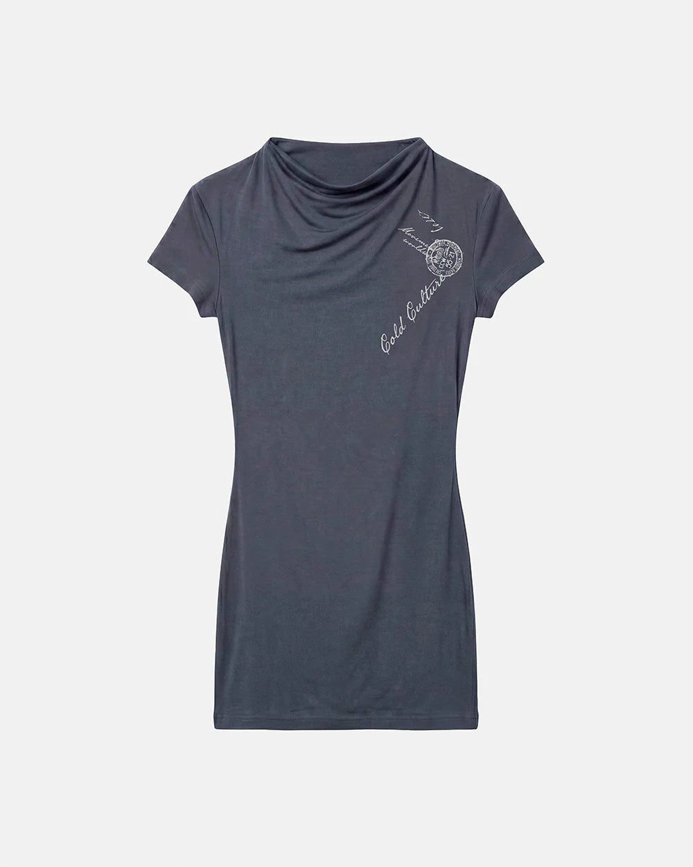 postal baby tee grey