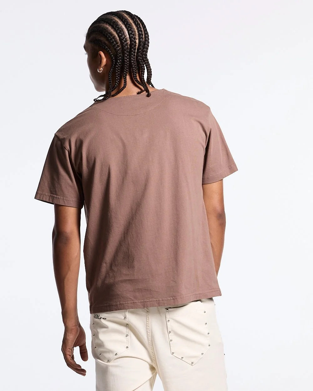rogue crossed tee heather grey