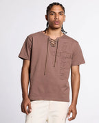 rogue crossed tee heather grey