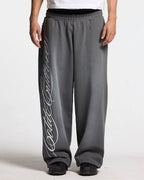 script sweatpants antracite grey