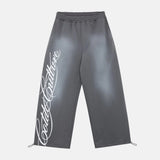 script sweatpants antracite grey