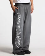script sweatpants antracite grey