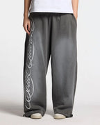 script sweatpants antracite grey