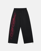 script sweatpants black