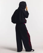 script sweatpants black