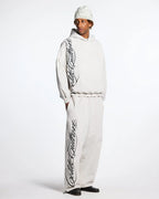 script sweatpants light grey