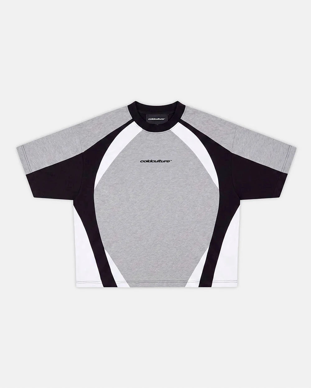 speed spoke tee black & heather grey