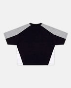 speed spoke tee black & heather grey