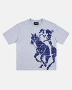 stallion tee heather grey