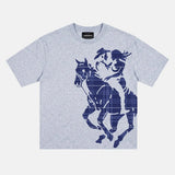 stallion tee heather grey