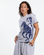 stallion tee heather grey