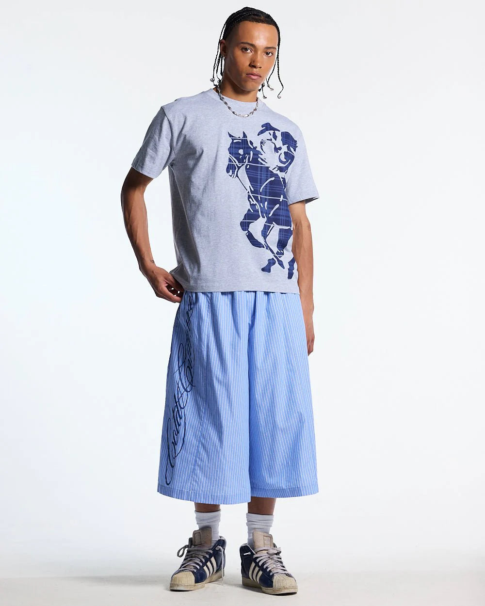 stallion tee heather grey