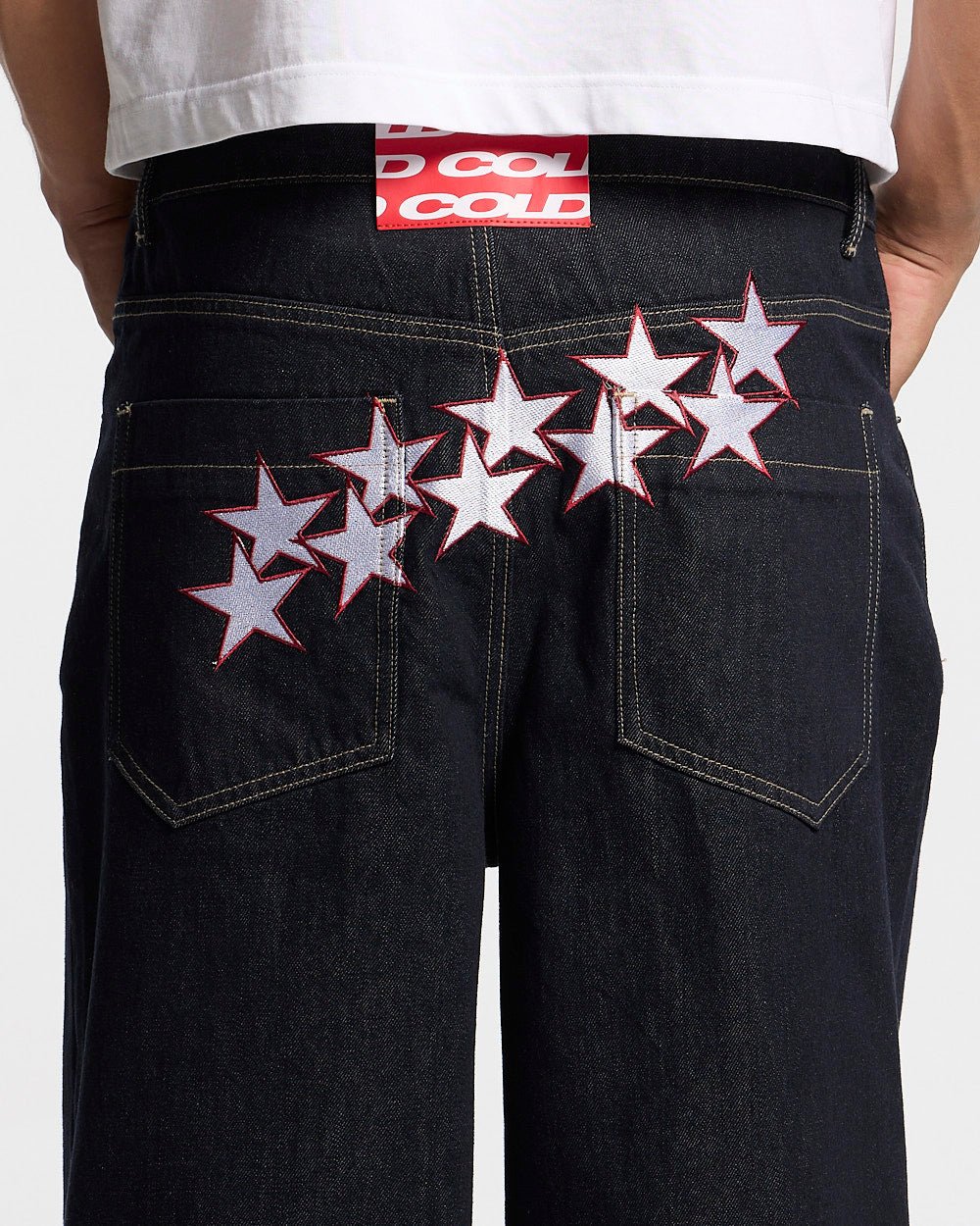 stars v2 pants raw blue denim