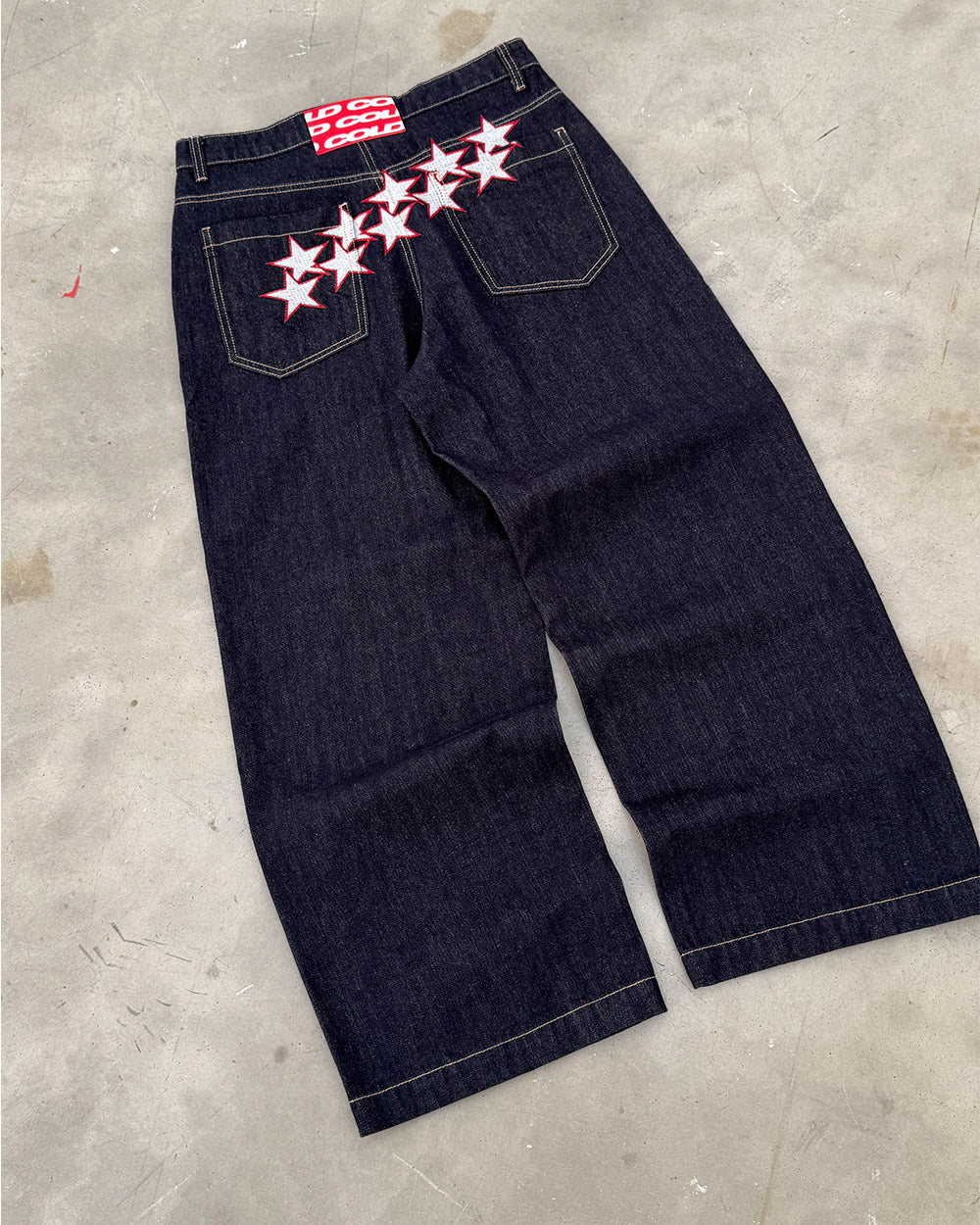 stars v2 pants raw blue denim
