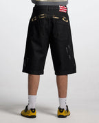 toxic shorts black denim
