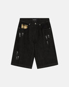 toxic shorts black denim