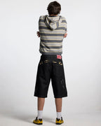 toxic shorts black denim
