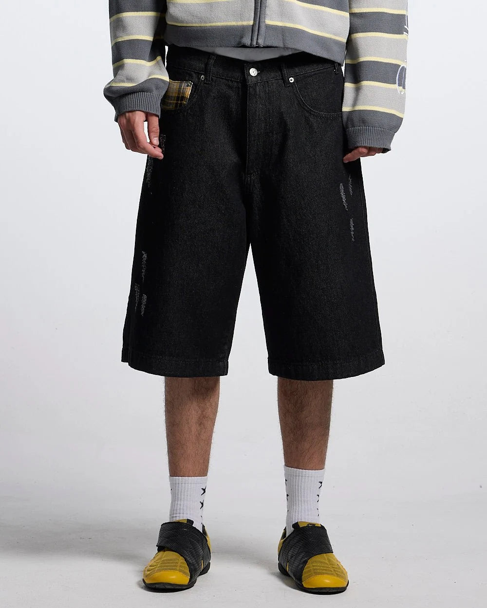 toxic shorts black denim