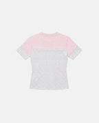 triad baby tee woman baby pink & heather grey