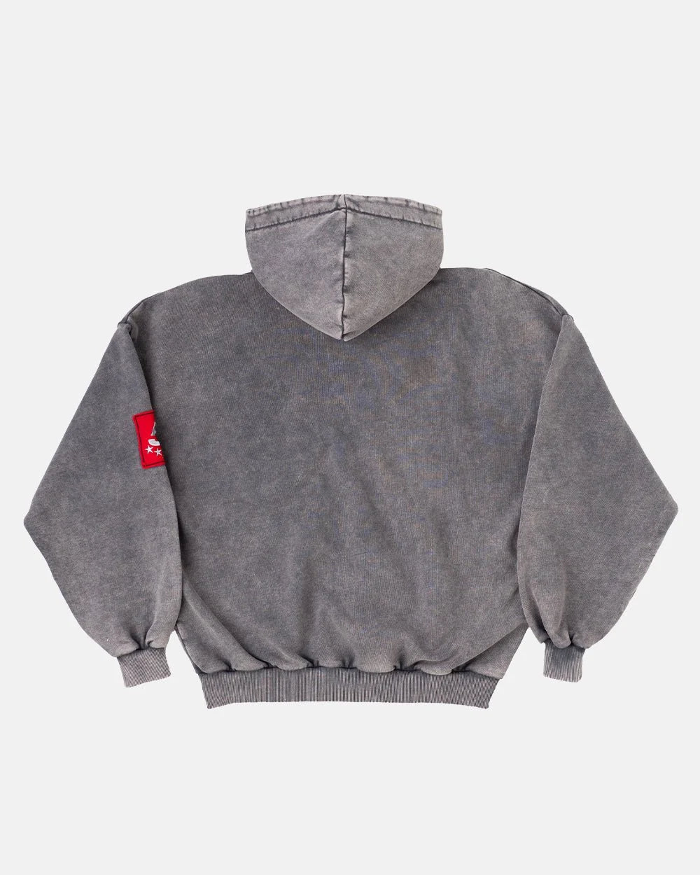 walker zip hoodie washed black